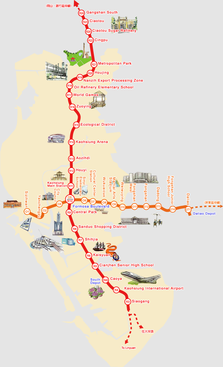 mrt map taiwan